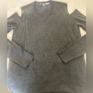 Pam & Gela shoulder cutout sweater